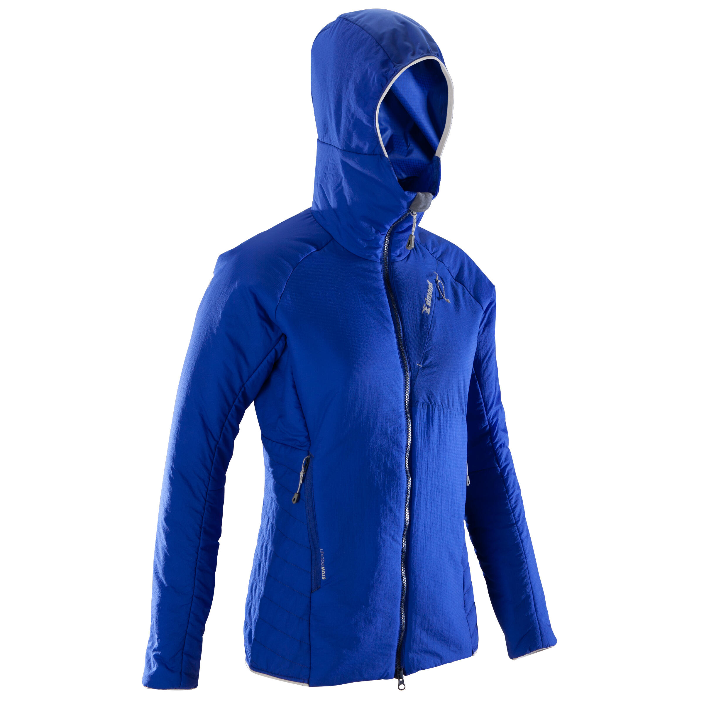 Jachetă cu umplutură din vatelină alpinism albastru damă SIMOND decathlon.ro