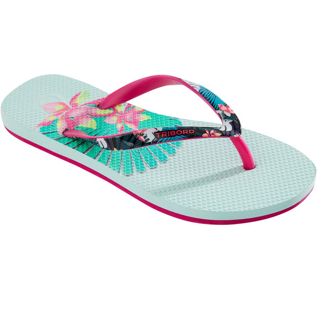 GIRLS' FLIP-FLOPS 500 - JUNGY