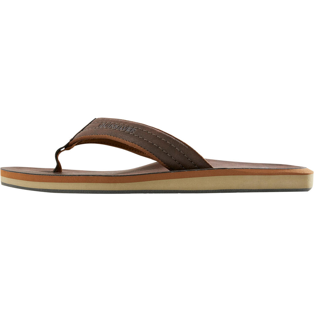 Quicksilver Carver Men's Flip-Flops - Brown