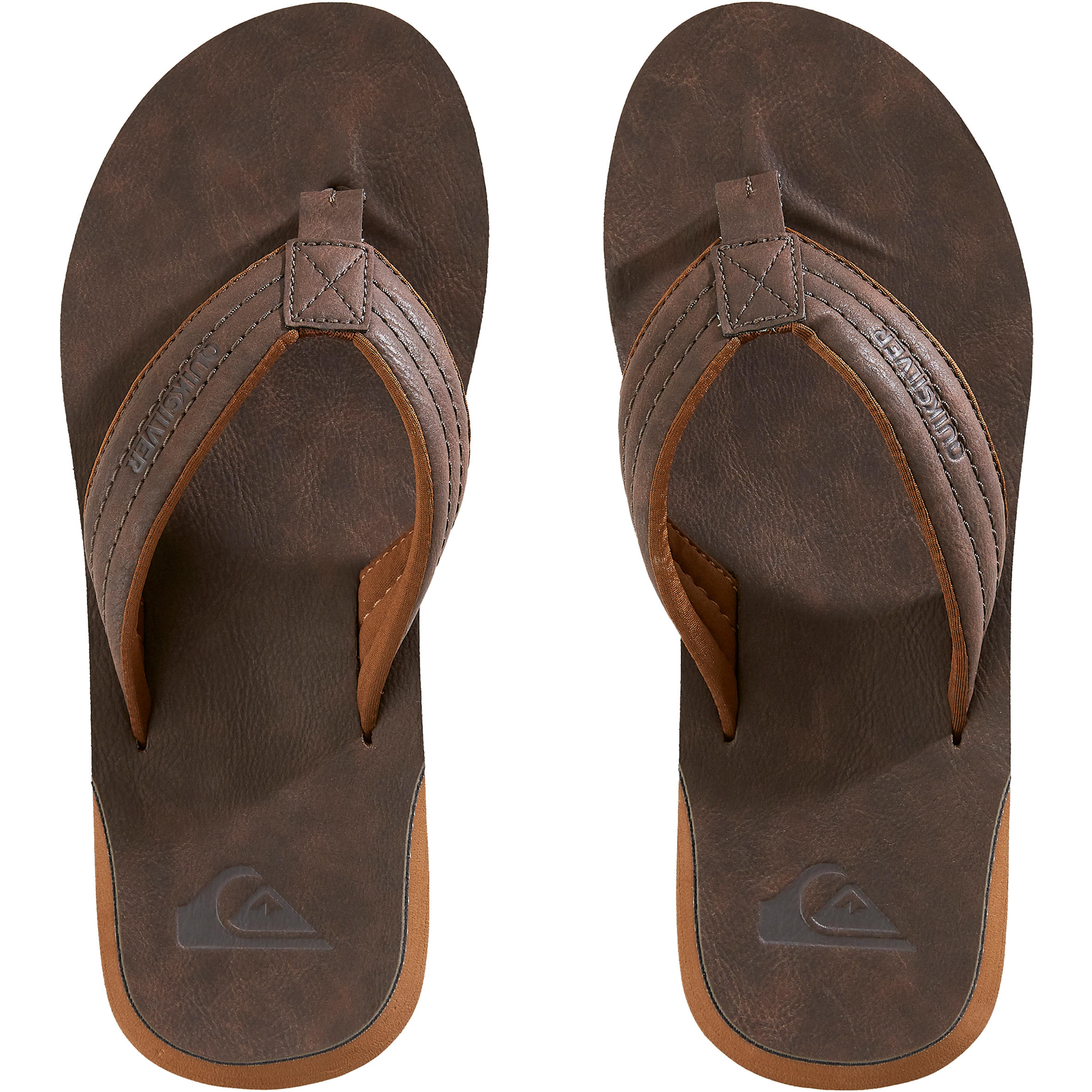 Quicksilver Carver Men's Flip-Flops - Brown 2/6