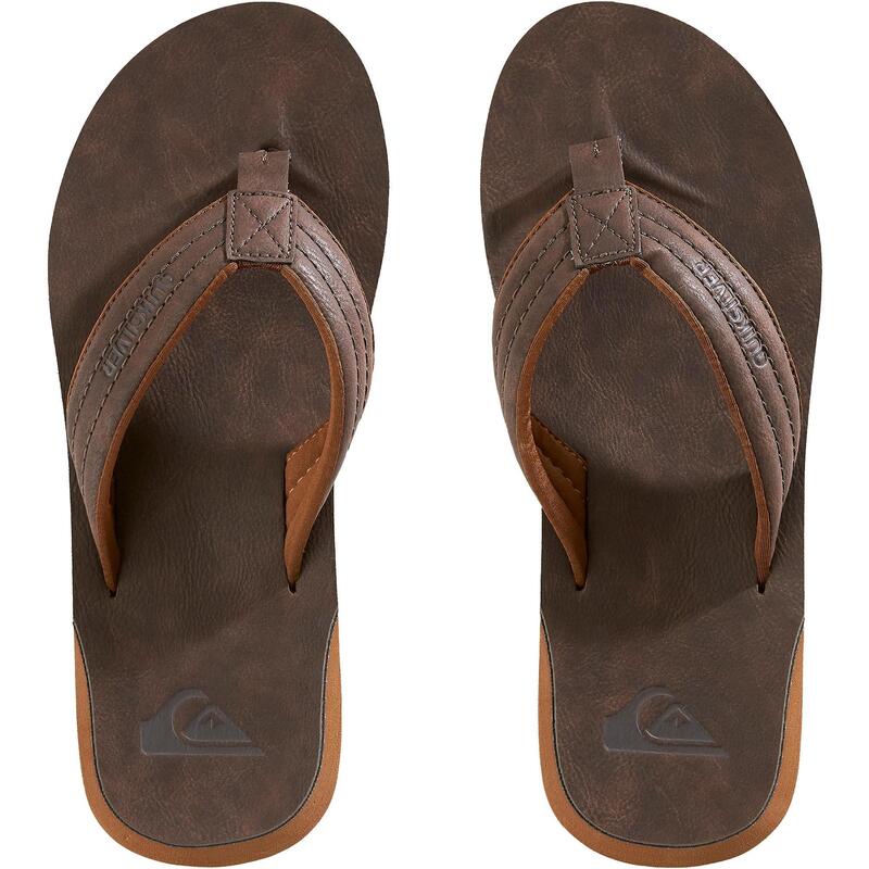 Herenslippers Quiksilver Carver bruin