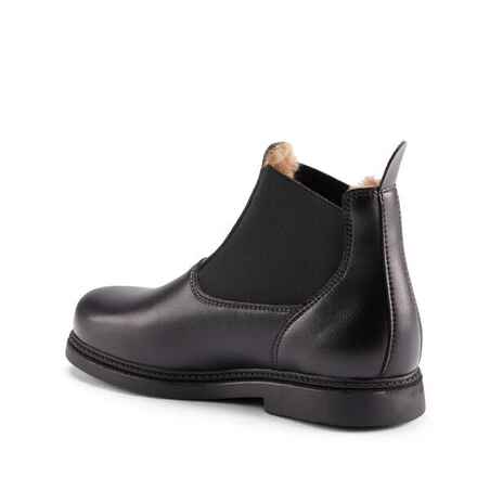 160 Warm Kids' Horse Riding Jodhpur Boots - Black