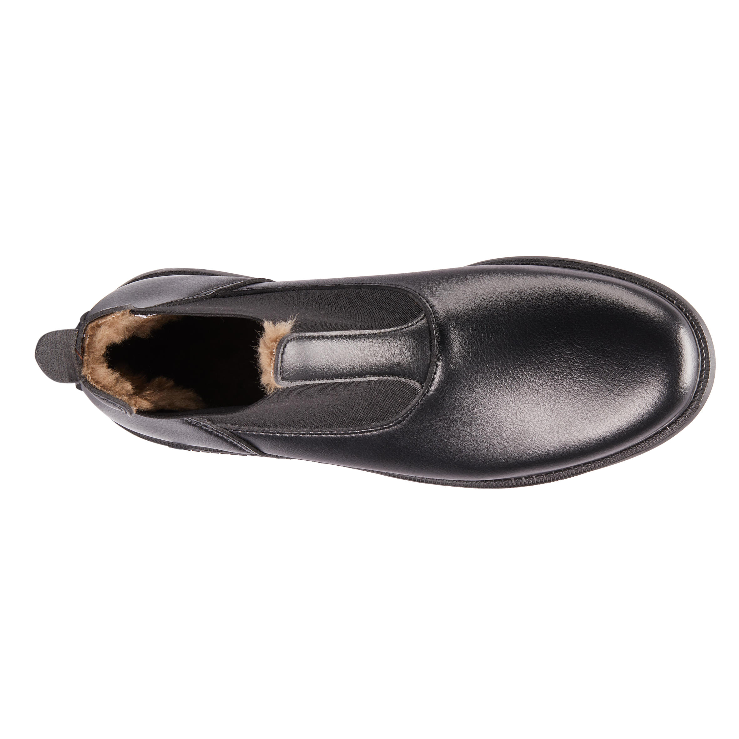 Boots chaudes équitation enfant 160 WARM noir - FOUGANZA