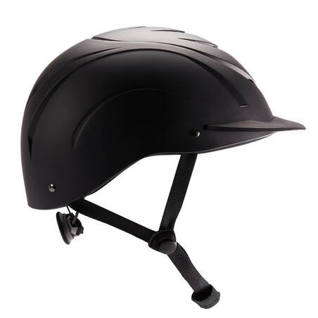 Adult and Kids' Horse Riding Helmet 500 - Black