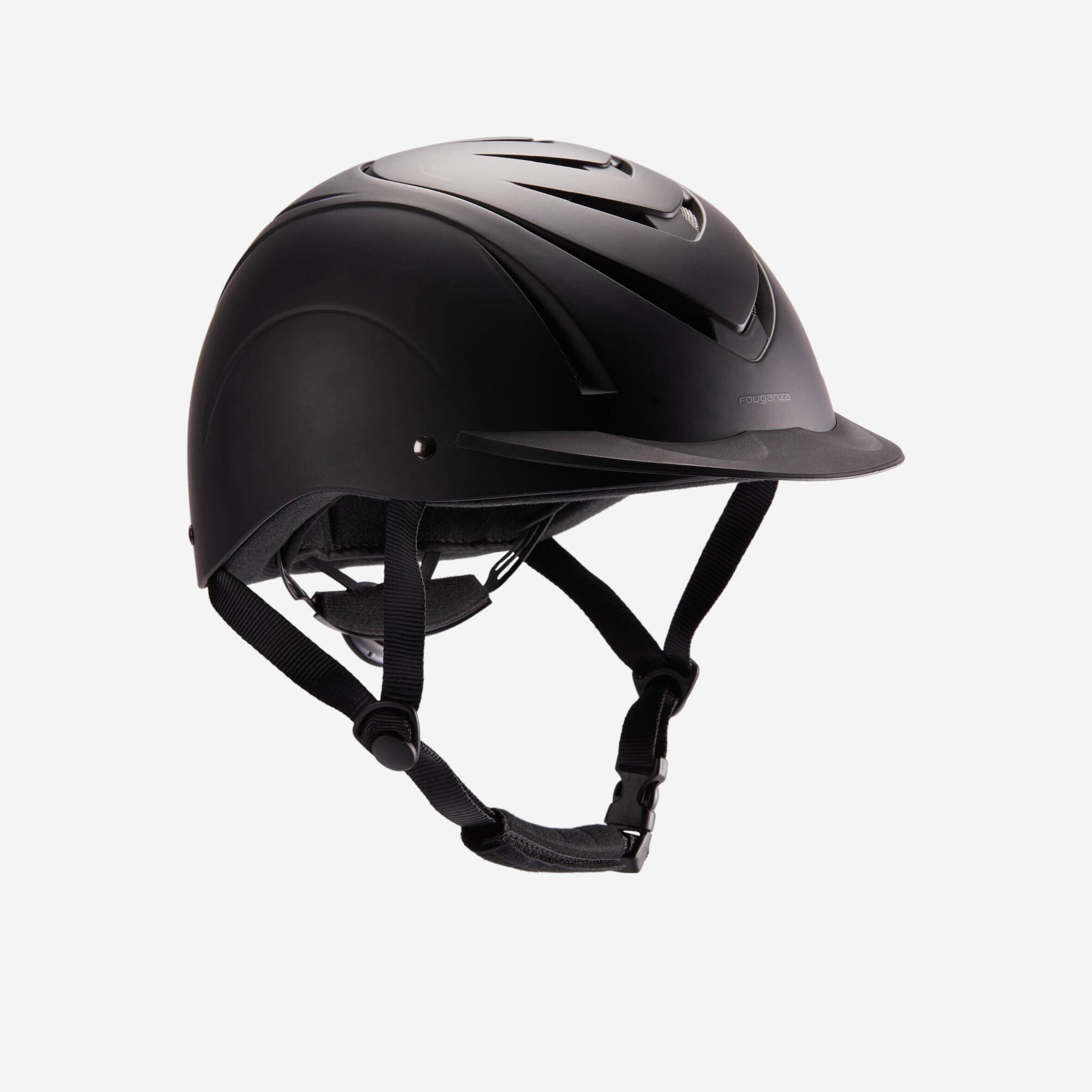 Horse Riding Helmet 500- Black -  1