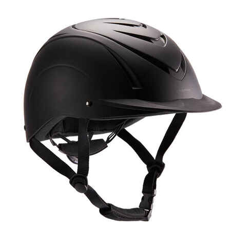 Adult and Kids' Horse Riding Helmet 500 - Black