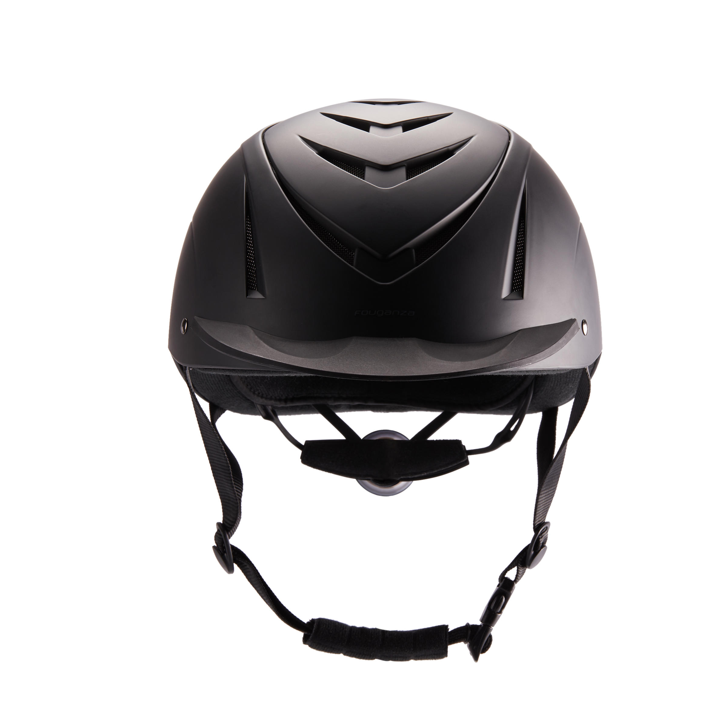 Ajustable Horse Riding Helmet 500 Black Black‎ Fouganza Decathlon