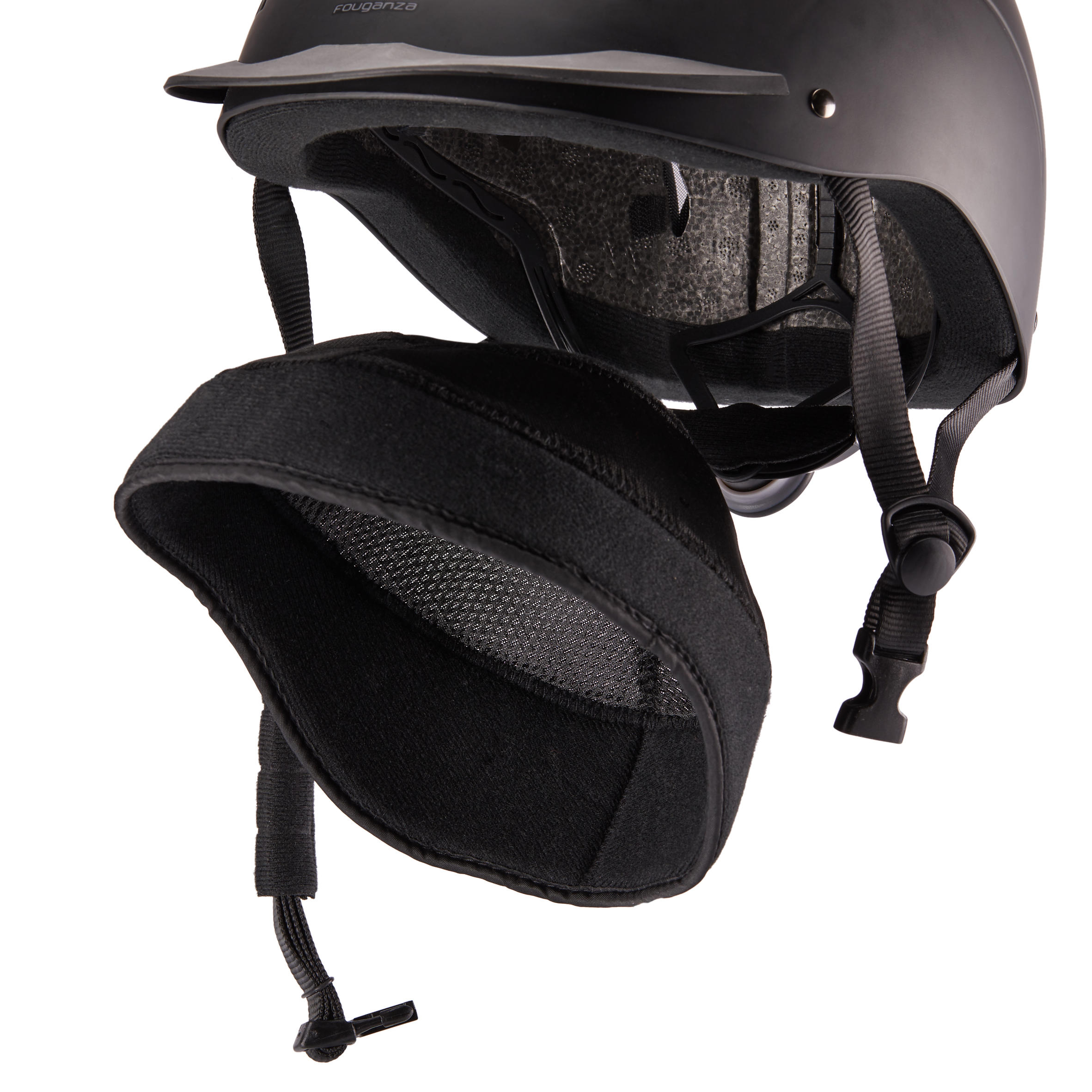 Casque d'équitation ajustable - 500 noir 8/8