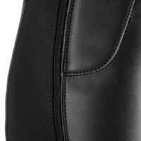 Adult Horse Riding Synthetic Half-Chaps 500 - Black