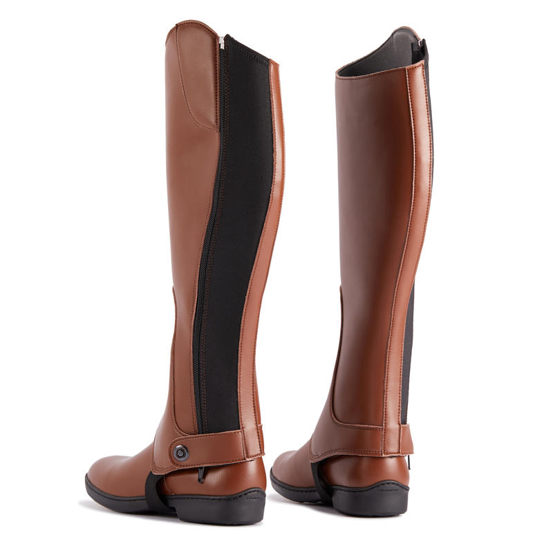 Chaps D'équitation Vintage – Cuir Marron Et Daim, Taille Adulte, Pour Ranch