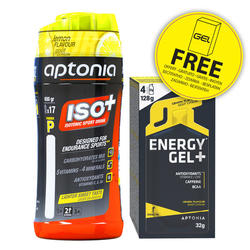 PROMO Boisson isotonique ISO+Citron 650g + Energy gel Long Distance Citron 4x32g