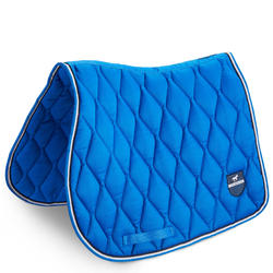 Tapis de selle équitation cheval et poney 500 bleu électrique