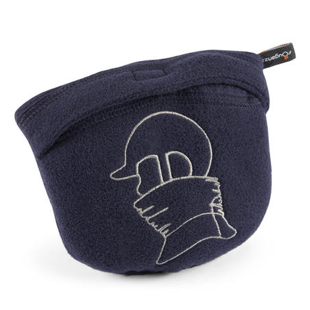 Дитяча пов'язка на шию для кінного спорту, флісова - Темно-синя