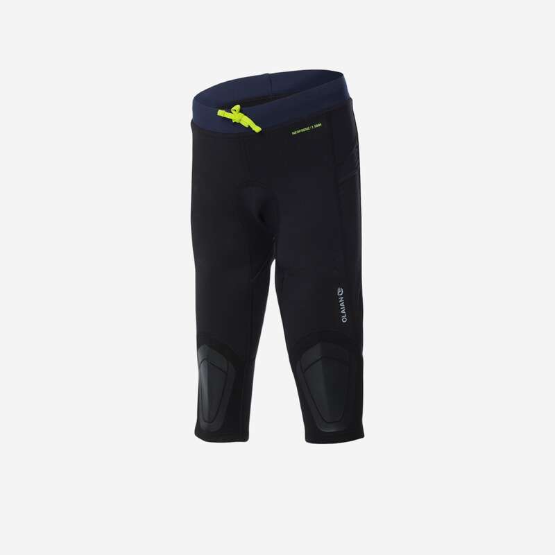 JUNIOR SOLAR PROTECTION WEAR Surf - NEOLEGS JR cropped trousers BK OLAIAN - Surf Clothing