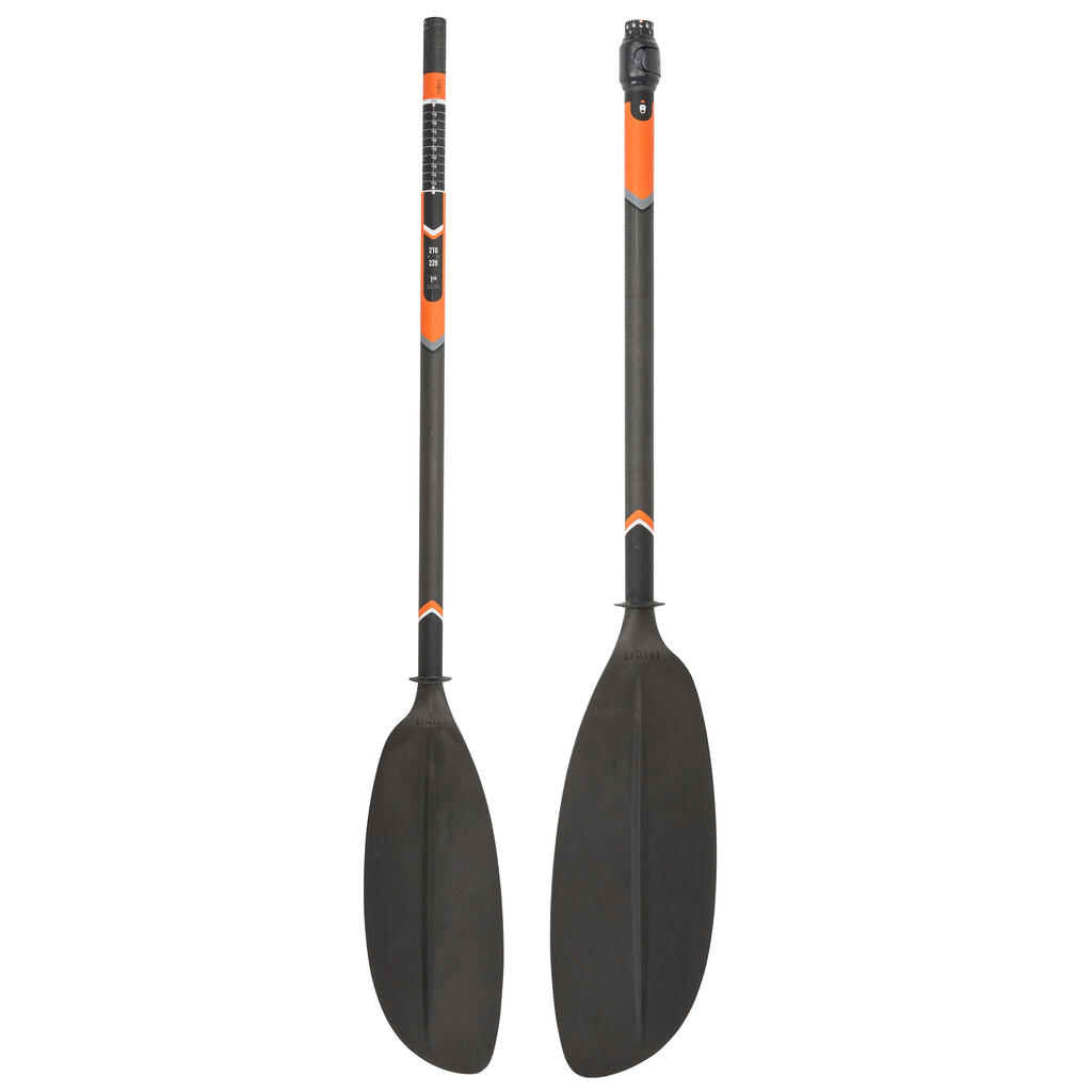 REMO KAYAK X500 CARBONO + PLÁSTICO DESMONTABLE 2 PARTES AJUSTABLE 210-220 CM