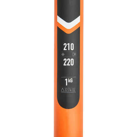 Dua Bagian Dayung Kayak Rakit X500 Mudah Disesuaikan 210-220 cm