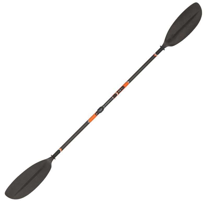 Pagaia de kayak carbono-plástico desmontável-regulável 2 partes 210-220cm - X500