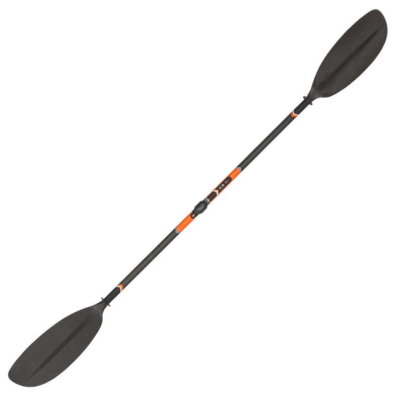 Pagaia de kayak carbono-plástico desmontável-regulável 2 partes 210-220cm - X500