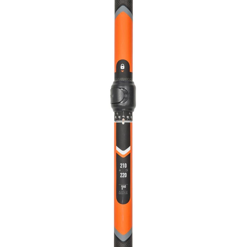 Pagaia kayak X500 carbonio smontabile e regolabile 210-220 cm 