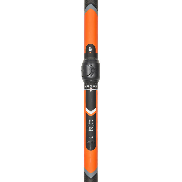 Dua Bagian Dayung Kayak Rakit X500 Mudah Disesuaikan 210-220 cm