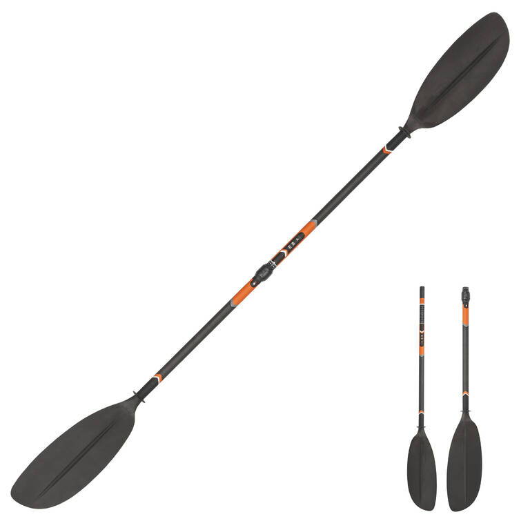 Kayak 2-Piece Carbon Adjustable Paddle X500 210-220cm