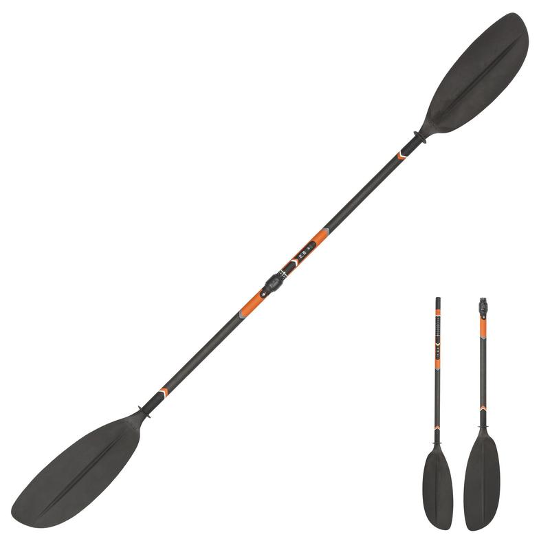 Pagaia kayak X 500 carbonio plastica smontabile 2 parti 210-220 cm 