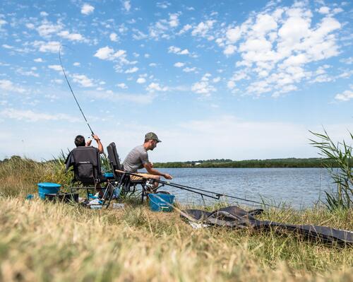 Two men fishing