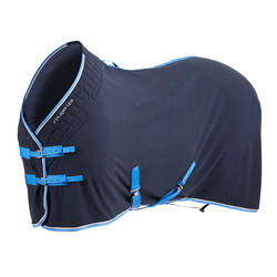Chemise d'écurie équitation cheval et poney POLAR 500 bleu marine