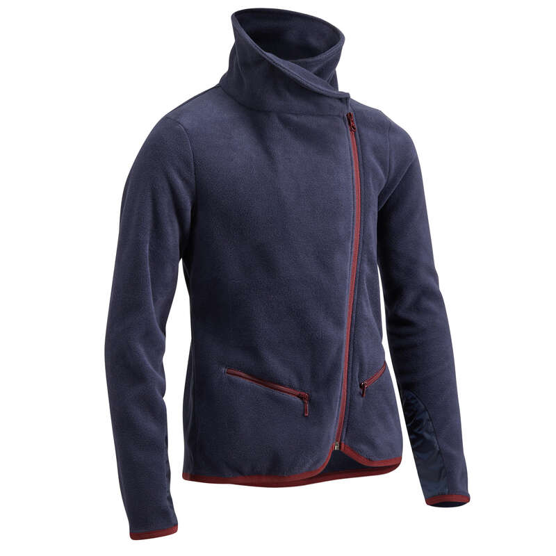 COLD WEATHER JR RIDINGWEAR - Navy fleece 100 FOUGANZA
