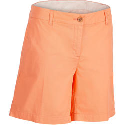 Short de golf femme 500 temps chaud corail