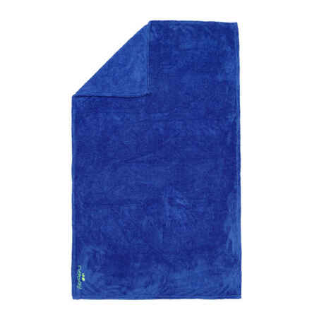 Serviette microfibre douce bleu XL