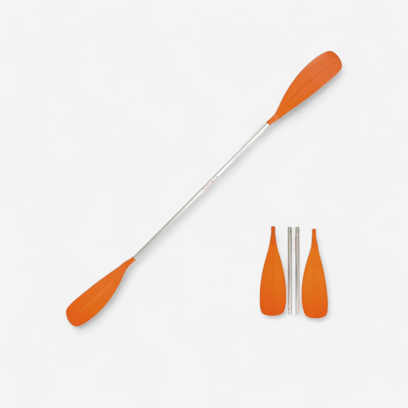 4-PIECE COLLAPSIBLE KAYAK PADDLE ORANGE