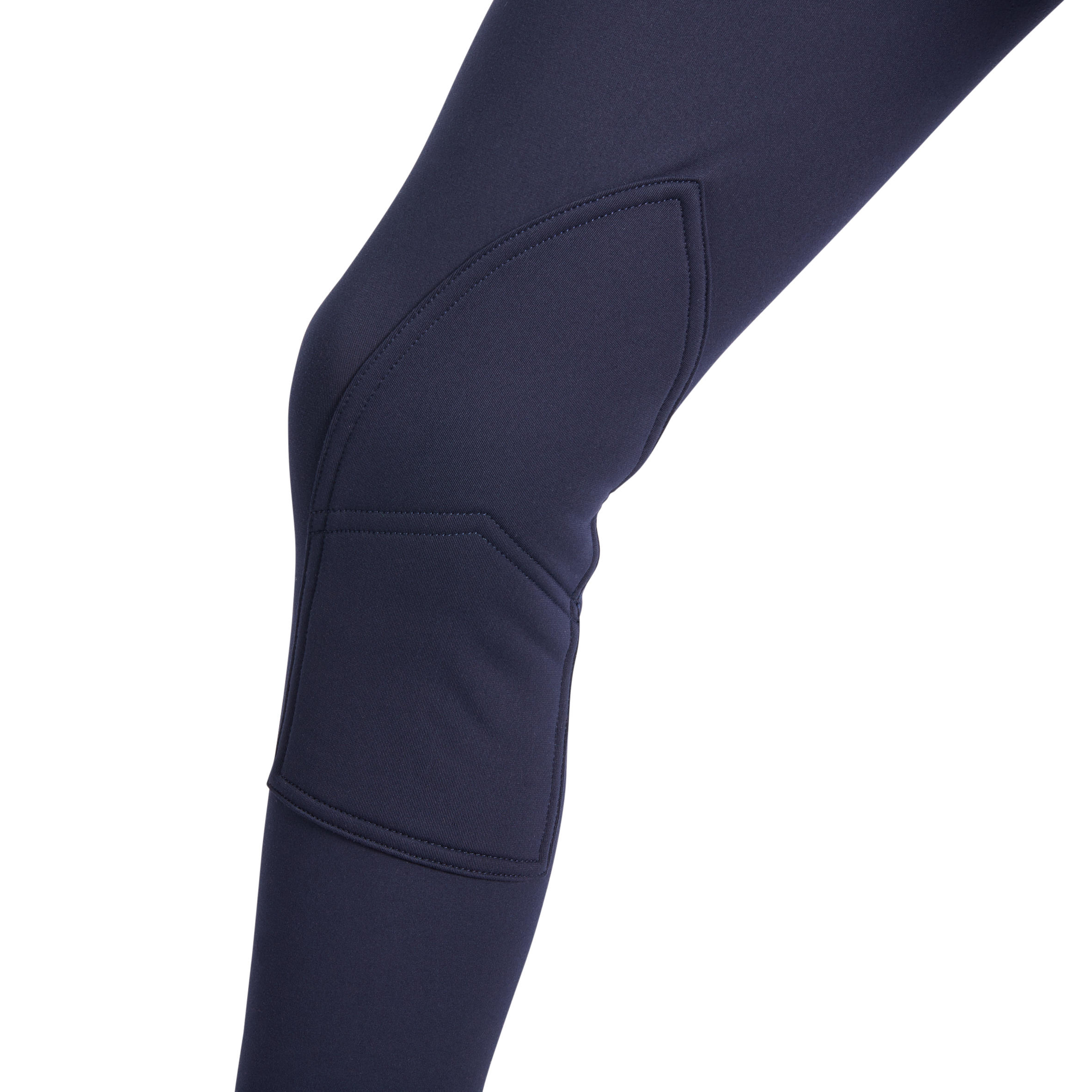 Warme rijbroek voor kinderen 100 marineblauw 13/14