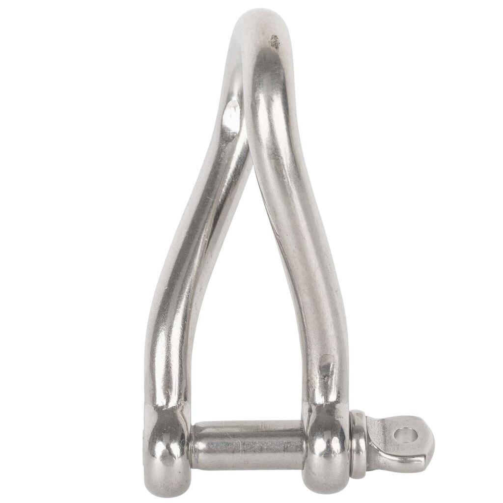 8mm forged stainless steel twisted sailing shackle