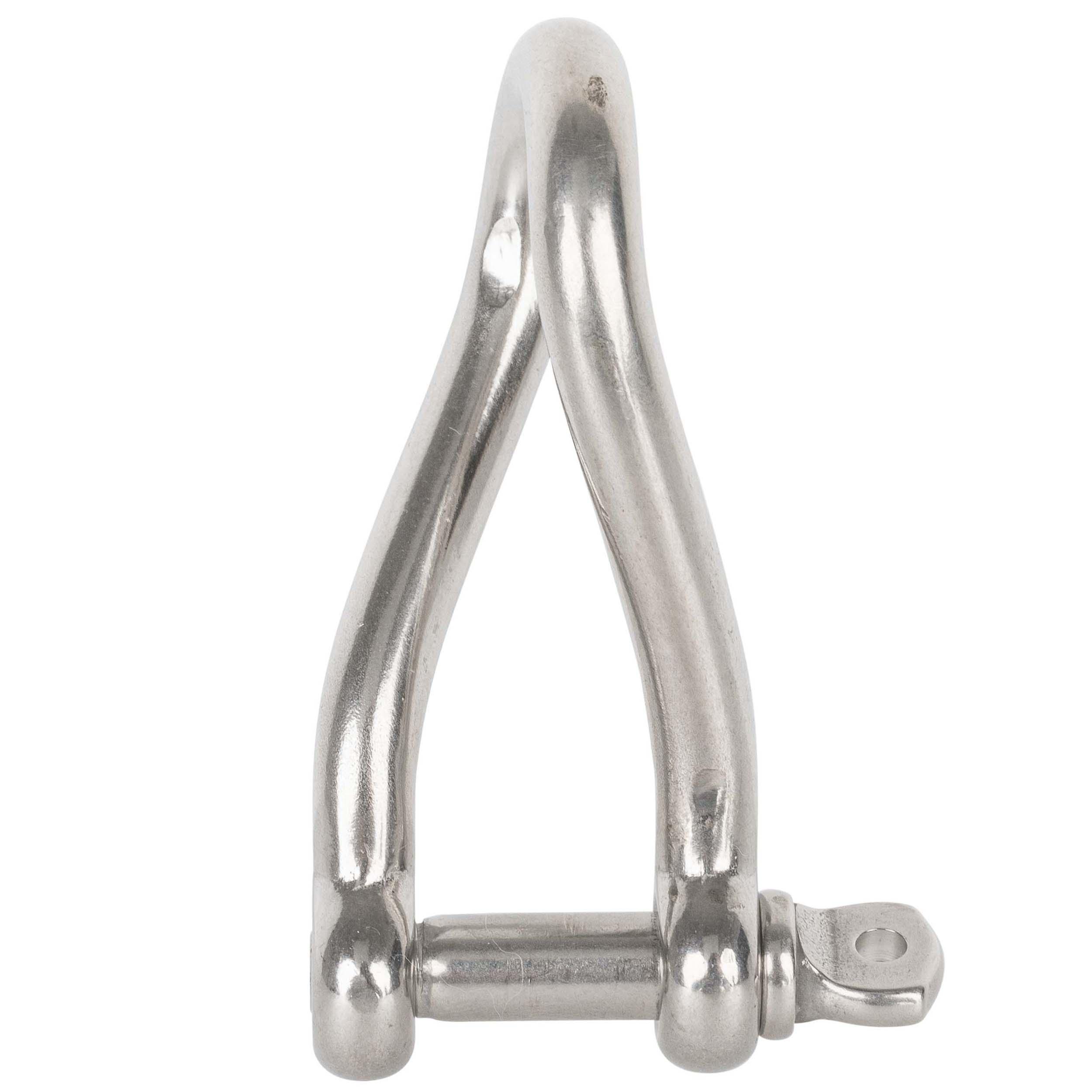 8mm forged stainless steel twisted sailing shackle 2/4