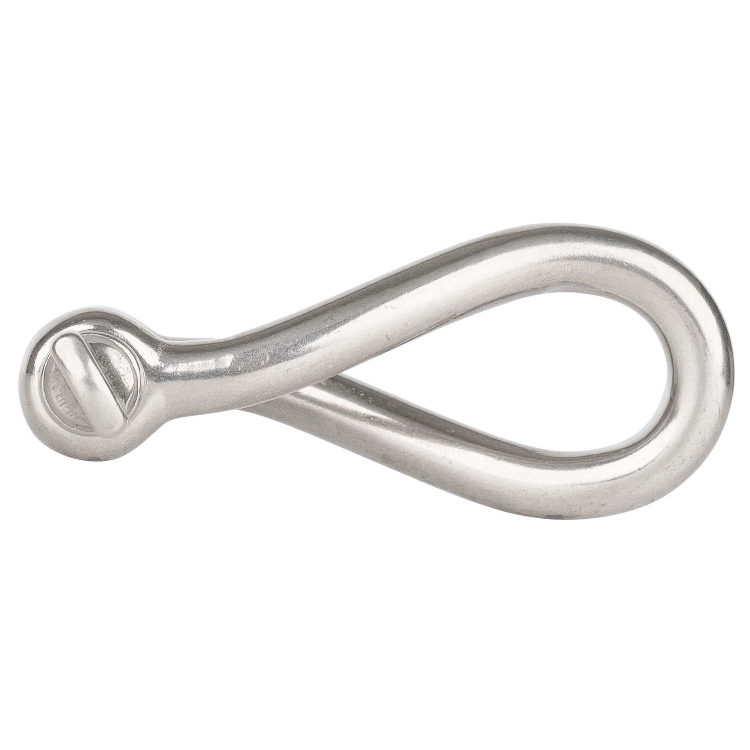 8mm forged stainless steel twisted sailing shackle 3/4