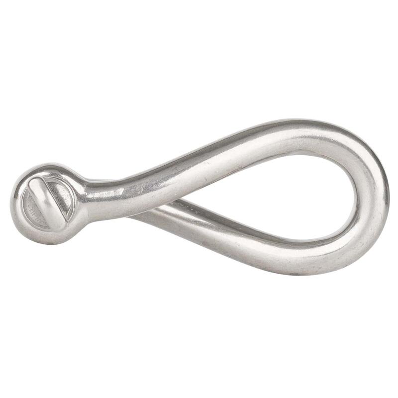 Manille forgée torse bateau acier inoxydable 8mm