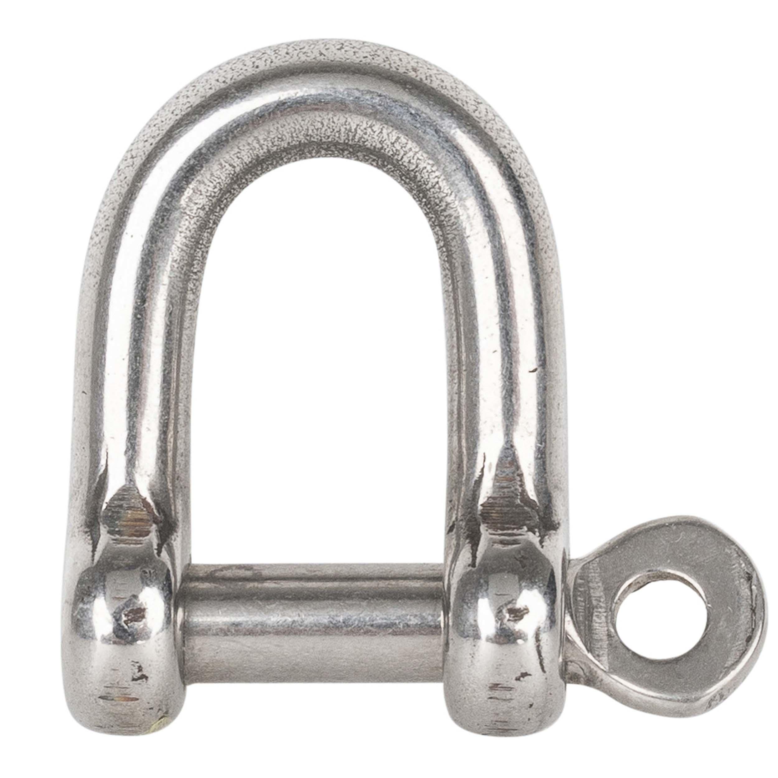 6 mm stainless steel straight captive pin sailing shackle 2/4