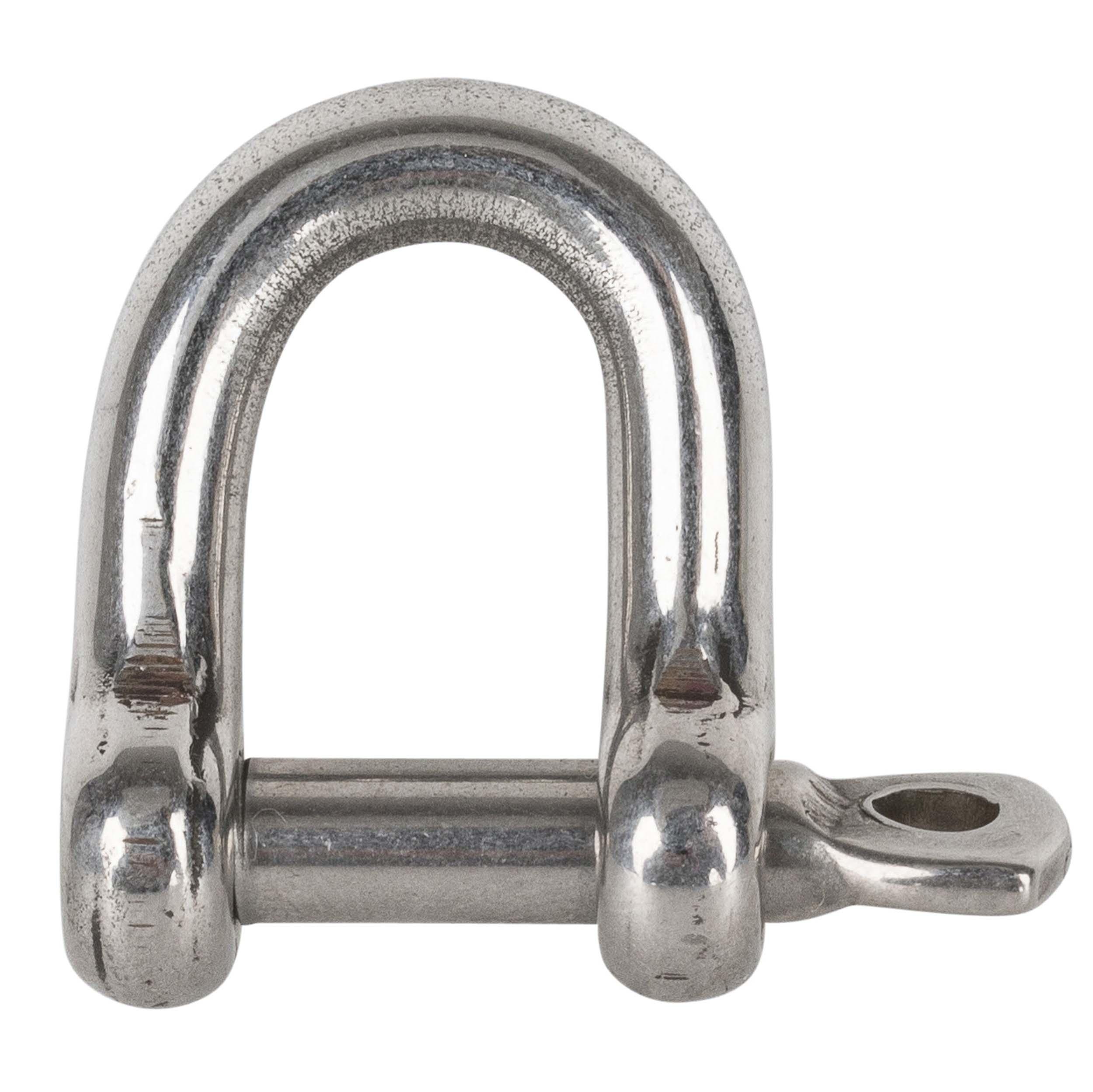 5mm stainless steel straight captive pin sailing shackle 2/4