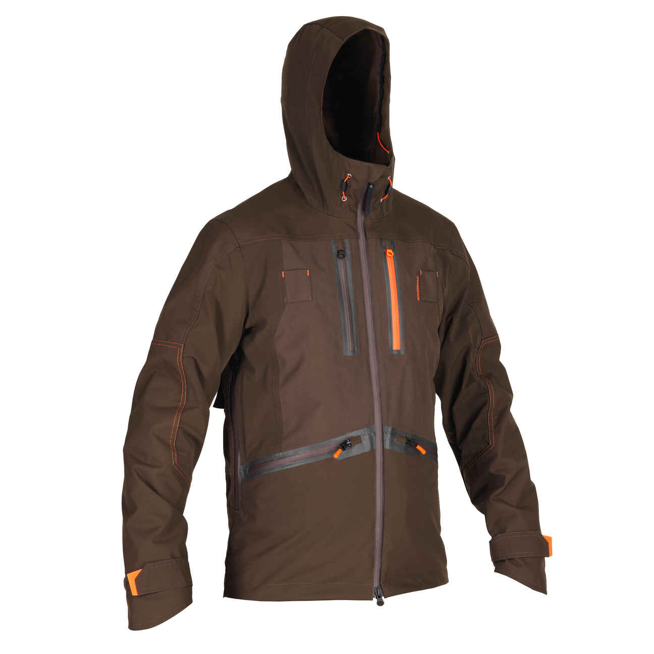 JagdRegenjacke Renfort braun900 Solognac DECATHLON