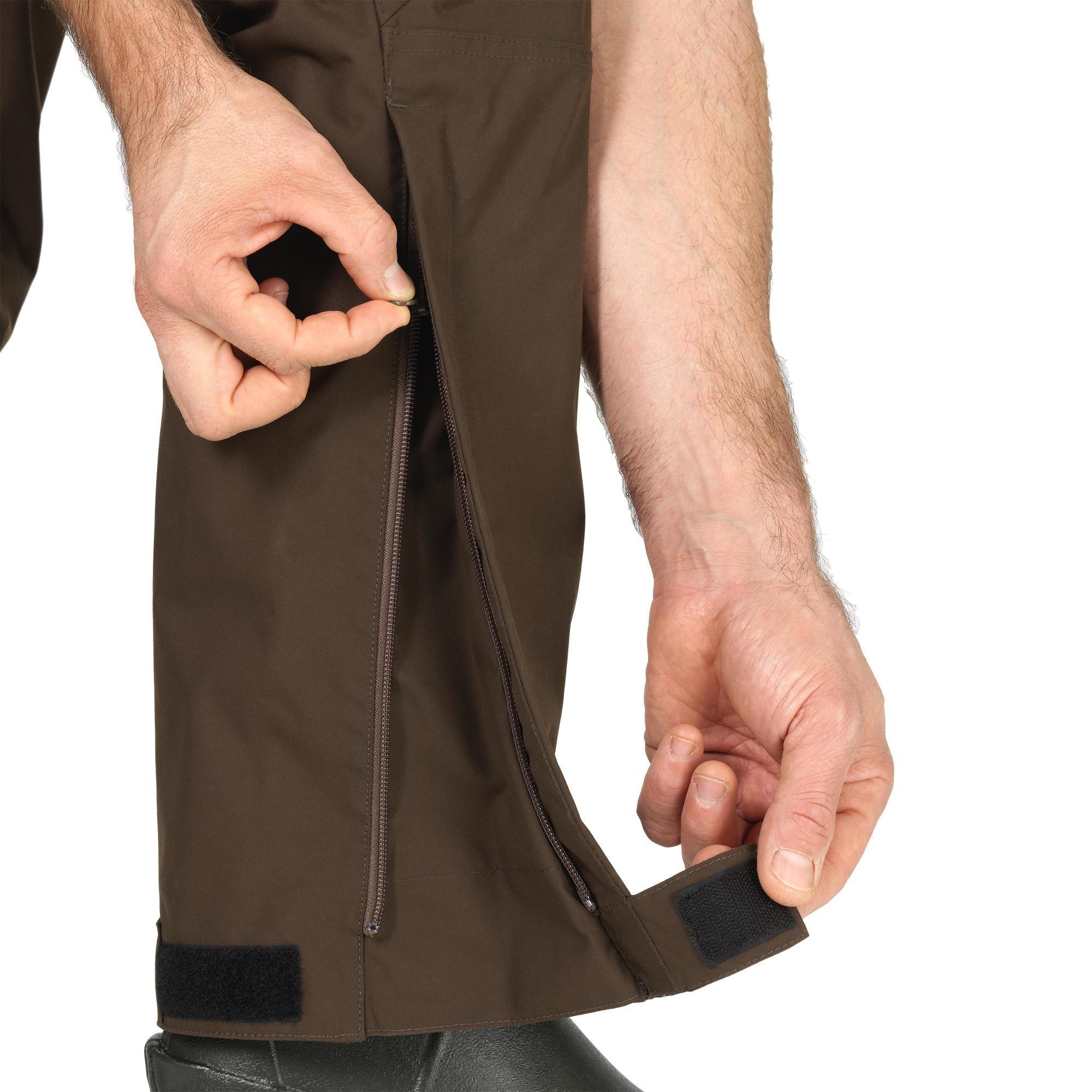 Waterproof hunting pants with brown reinforcement 900