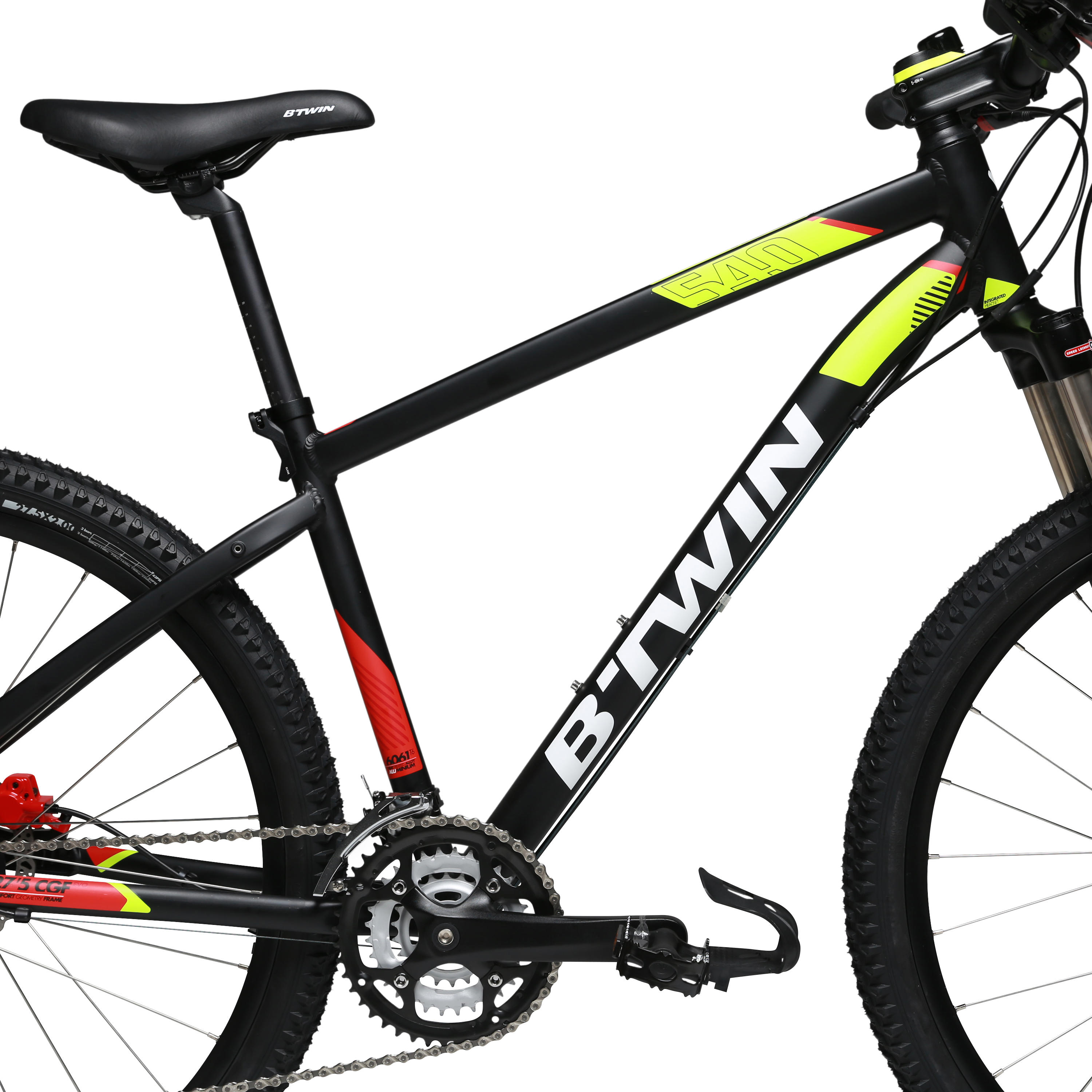 ROCKRIDER 540 SPORT TRAIL MTB BLACK LIME Decathlon