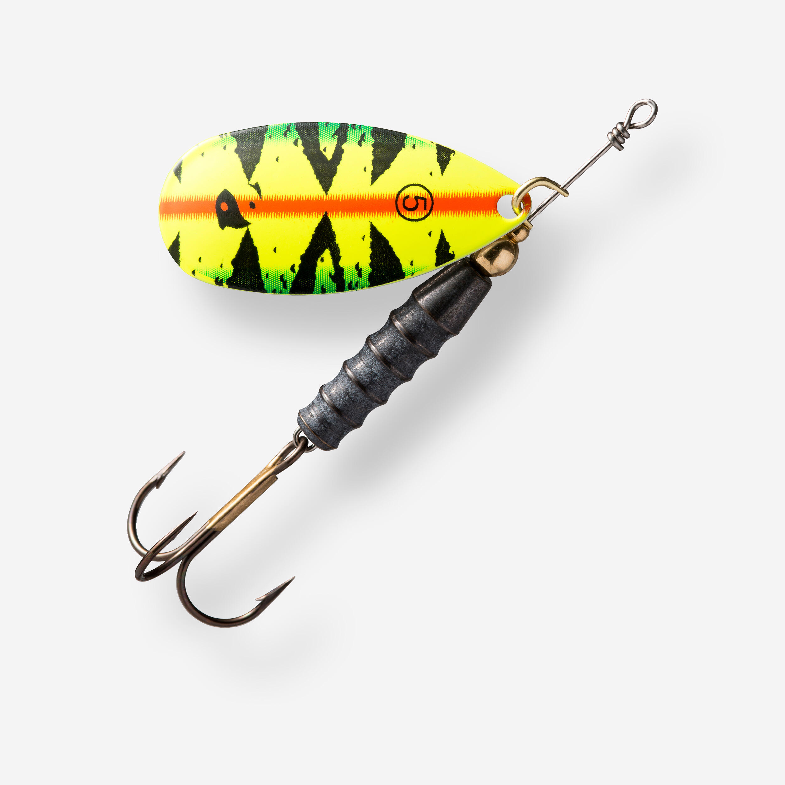 CAPERLAN Cucchiaino rotante pesca predatori WETA #5 ORANGE FLUO