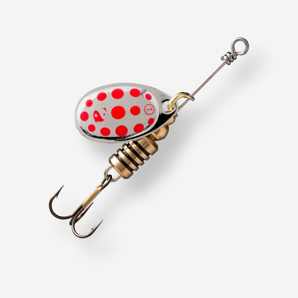 WETA + #1 BLACK YELLOW DOTS PREDATOR FISHING SPINNER