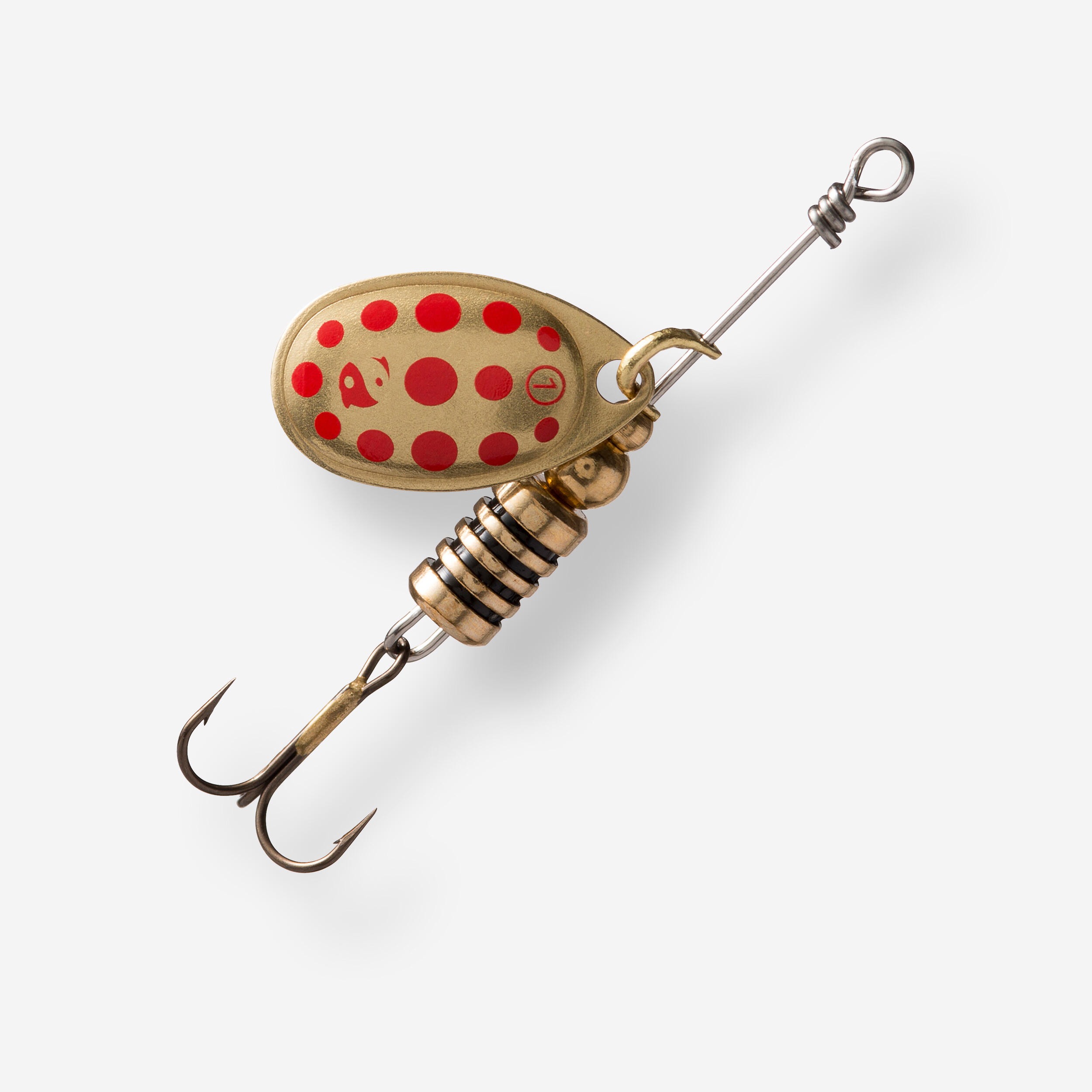 WETA + #1 GOLD RED DOTS PREDATOR FISHING SPINNER - CAPERLAN