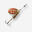 Linguriță Rotativă Pescuit la Răpitori Weta + #1 Auriu/ Puncte Roșii