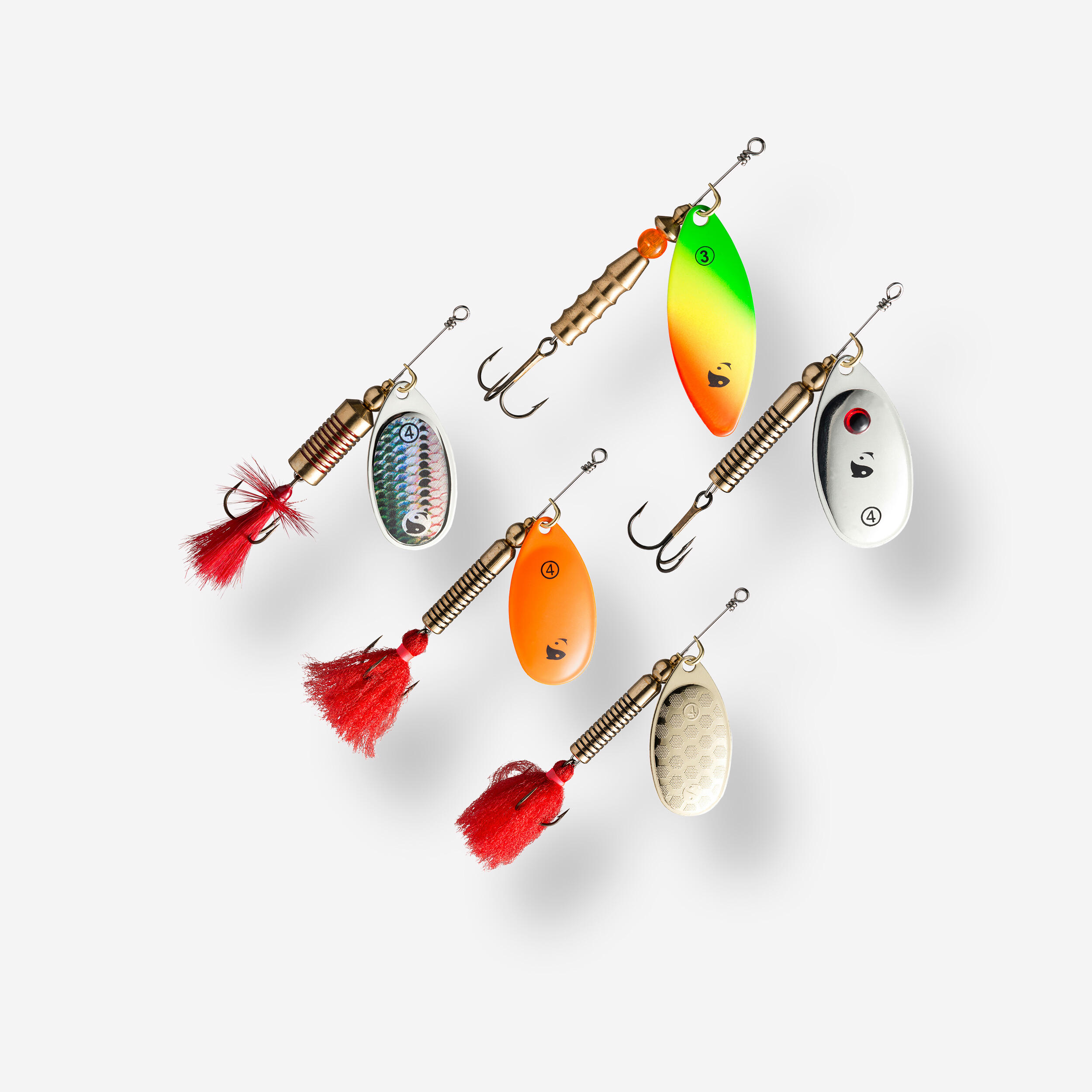 Caperlan - Kit Cuillers Tournantes Pêches Des Carnassiers Neman New - Cuiller - Peche - Multicolore - Taille Unique - Decathlon