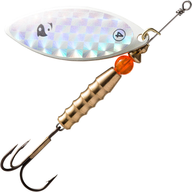 CUCHARILLA GIRATORIA PESCA DE DEPREDADORES TARO Nº 4 HOLOGRÁFICO