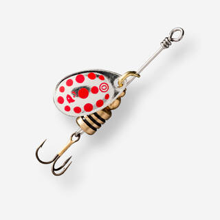 Fishing Spinner Weta #0 - Silver Red Dots