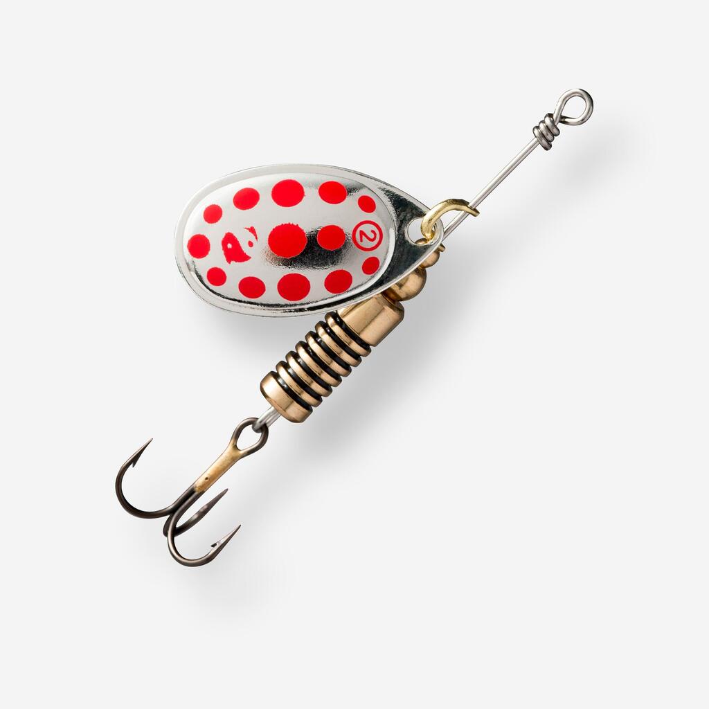 WETA + #2 GOLD RED DOTS PREDATOR FISHING SPINNER